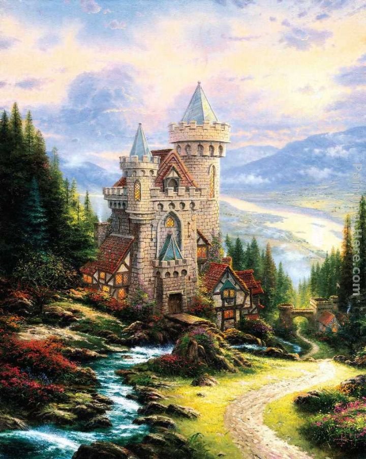 Thomas Kinkade Guardian Castle